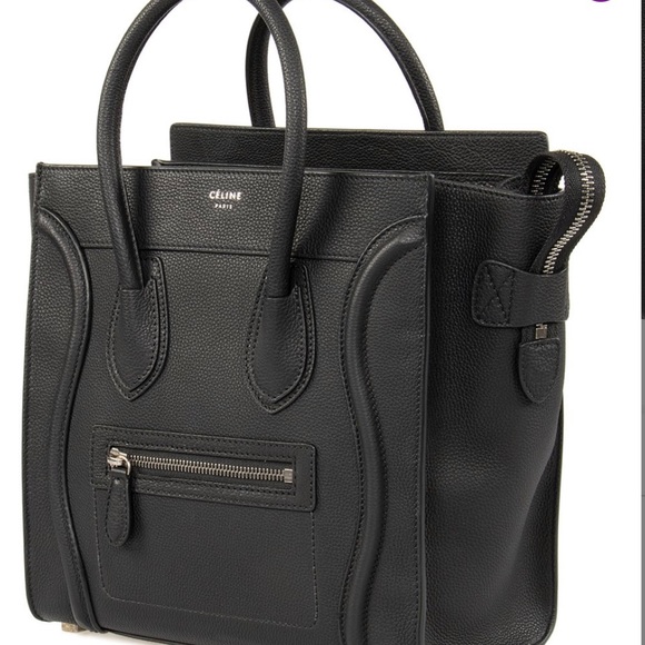 Black Celine pebble purse - Picture 4 of 6